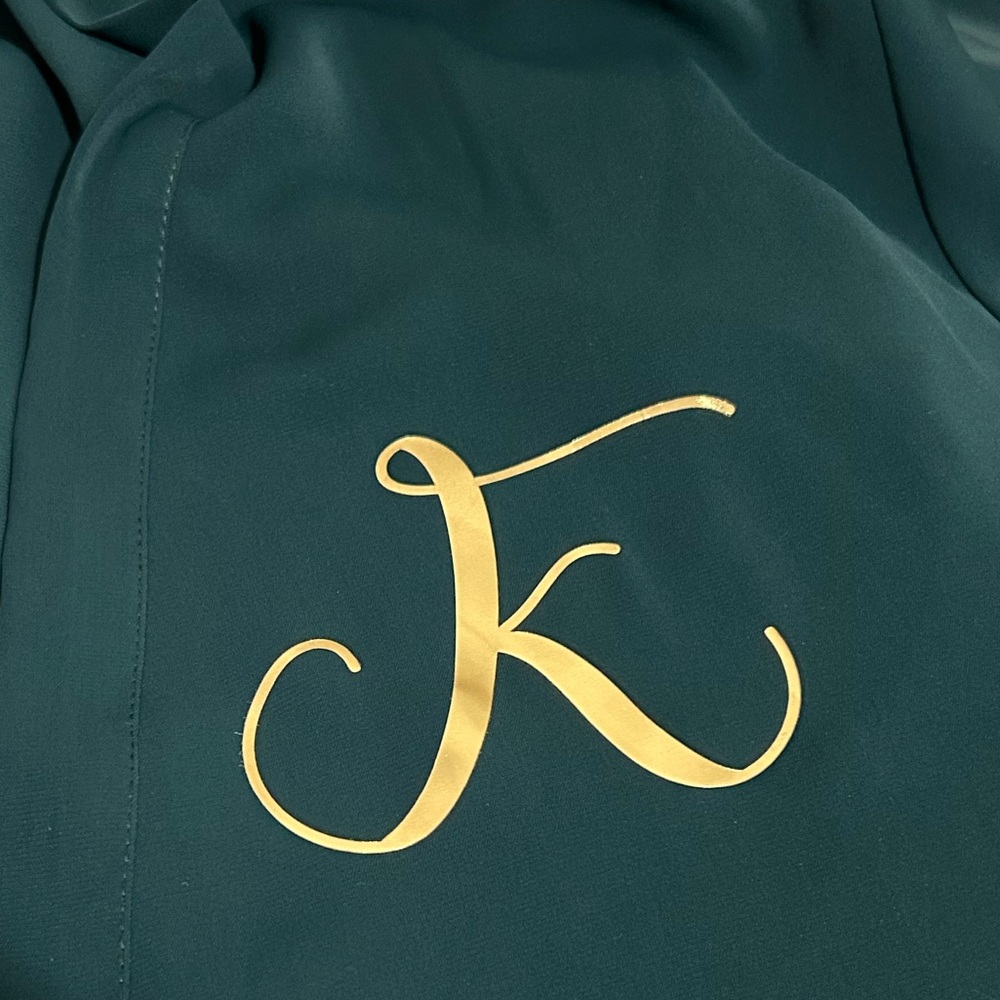 Green Monogrammed Robe - Picture 2 of 6